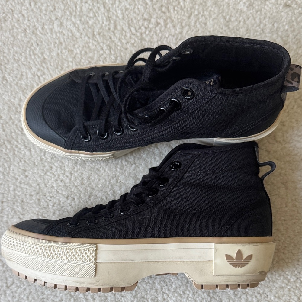 Adidas Women's Black High-Top Sneakers